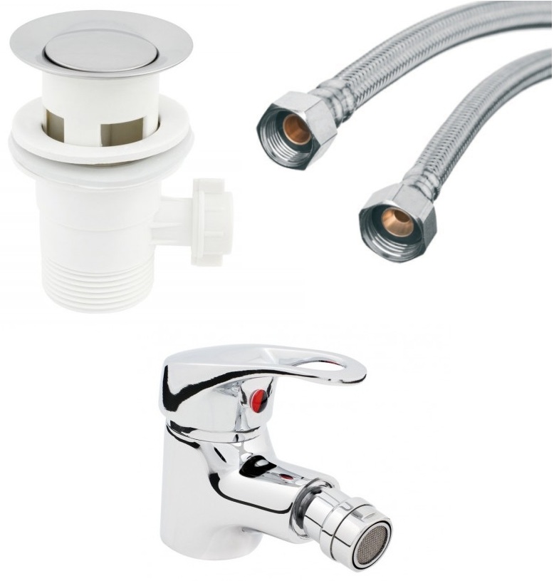 

Bateria Bidetowa Bidet Chrom Atut Stojąca