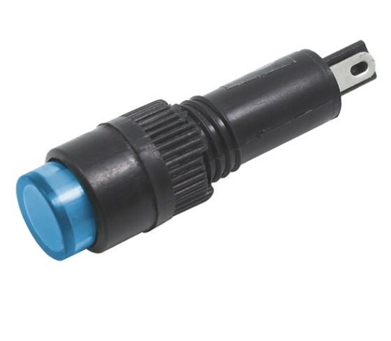 KONTROLKA LED 12V DC 8mm NIEBIESKA (0174)