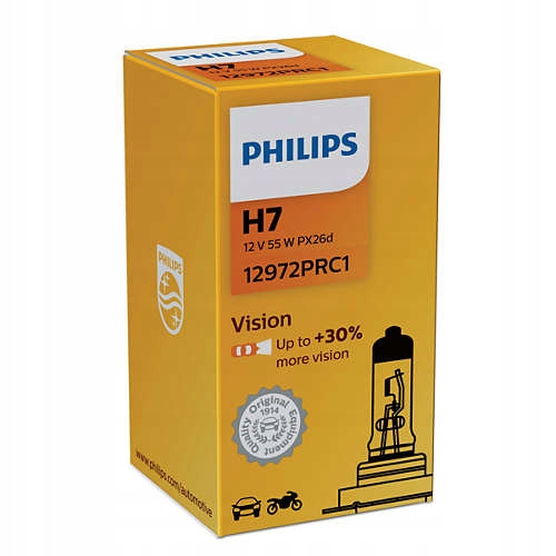 

Philips Żarówka H7 Vision 55W +30% więcej światła