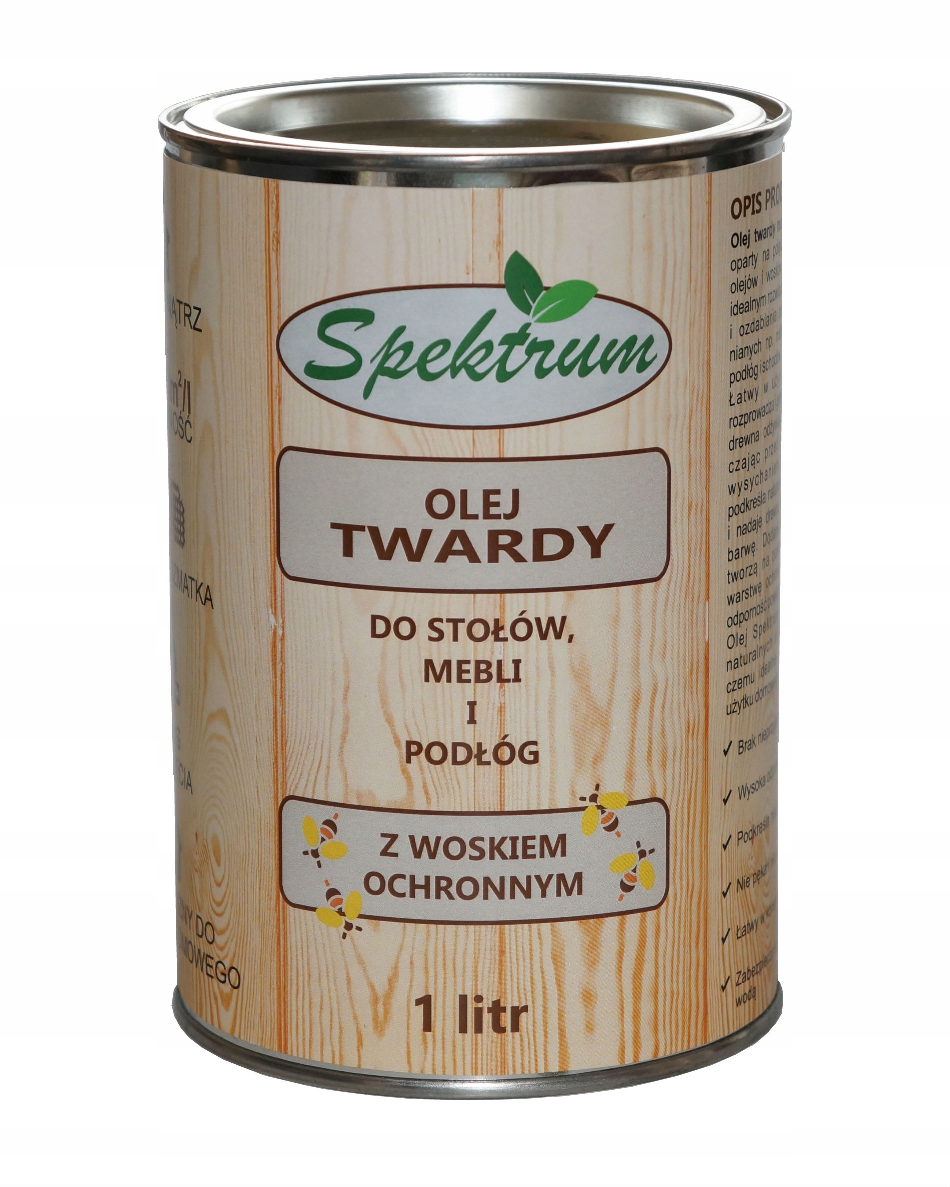 

Olej do drewna z woskiem ochronnym Spektrum 1l