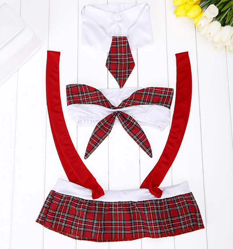 STRÓJ SEXY UCZENNICA NASTOLATKA KOSTIUM KOMPLET Rozmiar S