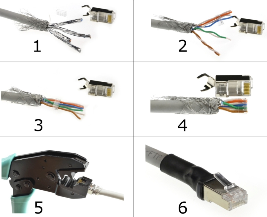 Как обжимать провода. Обжать коннектор RJ-45 экранированного кабеля. Molex разъем экранированный? Крышкой FTP STP rj45. Обжать кабель rg45. Обжать штекер rj45.