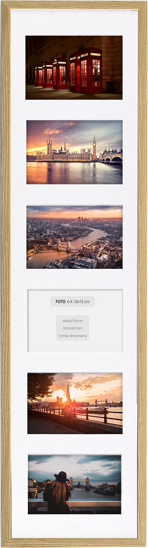 

Foto Galeria Ramka Na 6 Zdjęć - Rama 20x80 CM