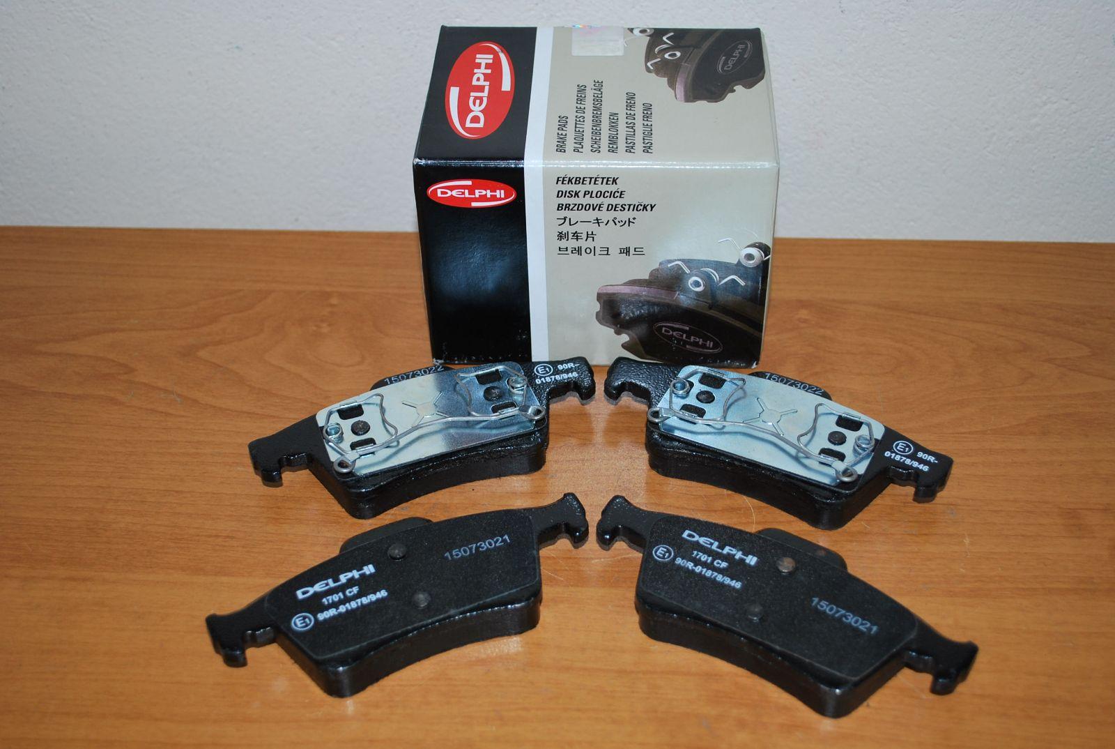 KLOCKI HAMULCOWE OPEL VECTRA C TYŁ DELPHI Strona zabudowy tył