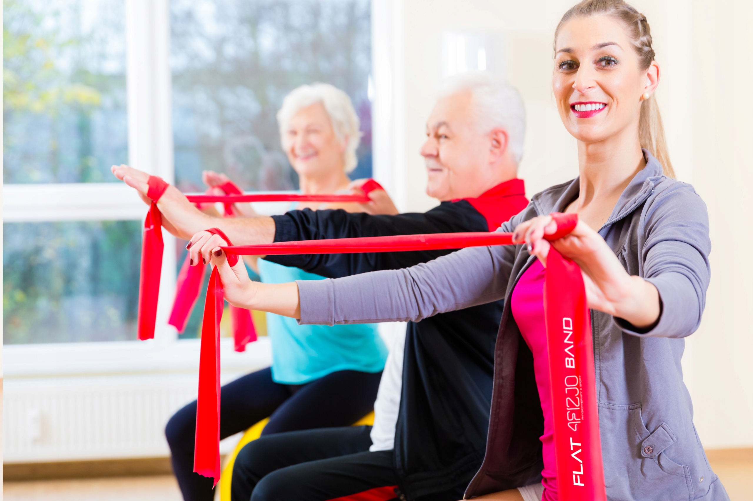 TAŚMA GUMA REHABILITACYJNA DO ĆWICZEŃ 2M FITNESS Szerokość 150 mm