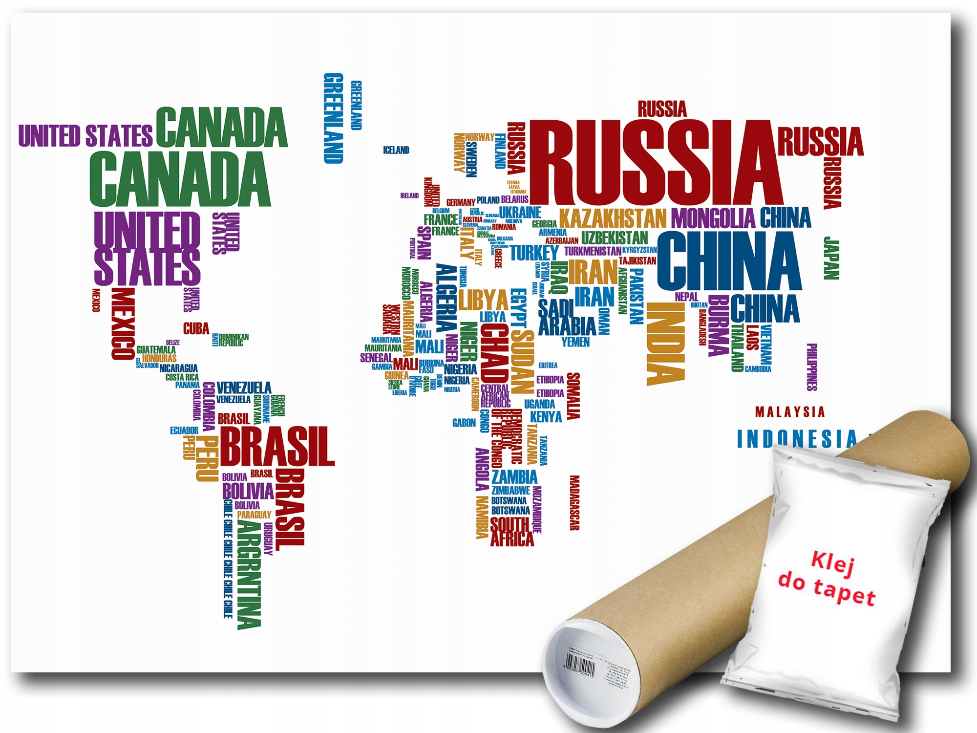 Fototapeta Vinylová Mapa Word Cloud 254x184