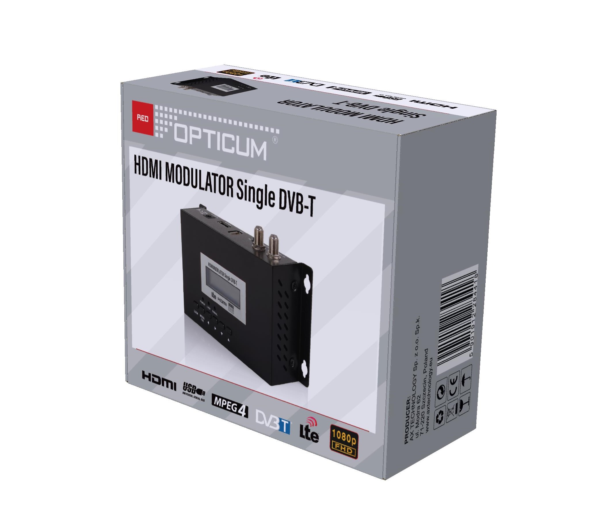 Модулятор OPTICUM HDMI DVB-T LTE USB бренд Opticum