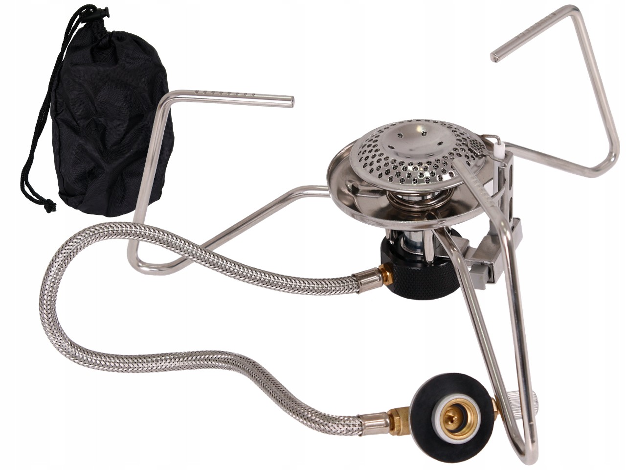 Mil-Tec Skládací turistický hořák Spider s hadicí