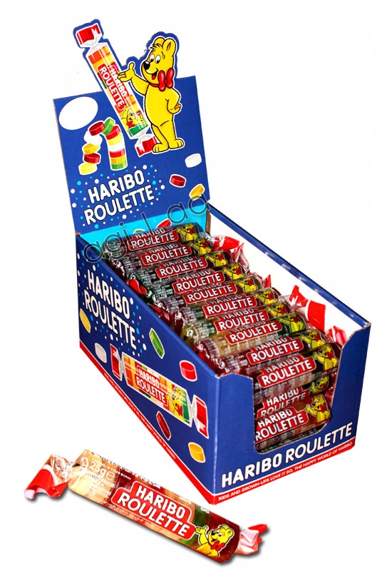 Haribo Roulette Gummy Candy 6x25 gr (150 gram)