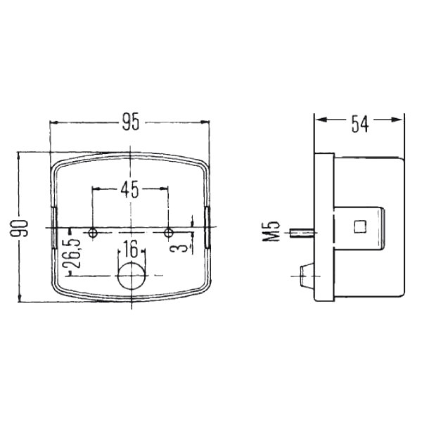 LAMPA TYLNA JD CASE STEYR prawa EAN (GTIN) 8001238190091