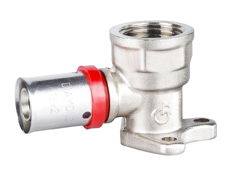 

Kolano Z Łapkami Zaciskane Pex 16 x 1/2 Gw