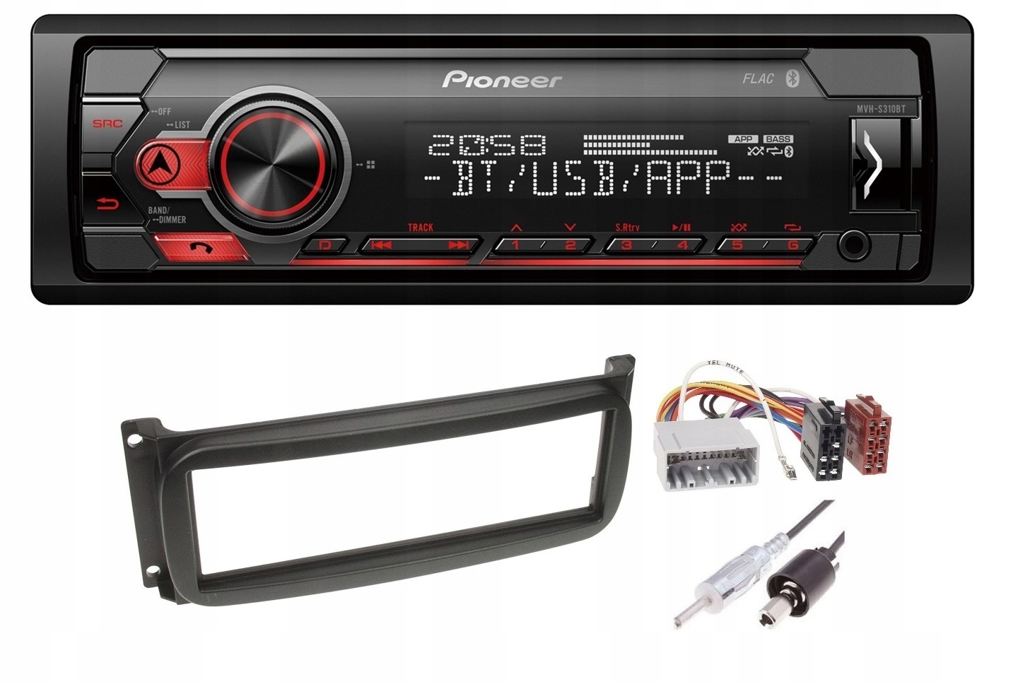 Autorádio Pioneer MVH-S310BT Bluetooth Chrysler 300M Pc Cruiser