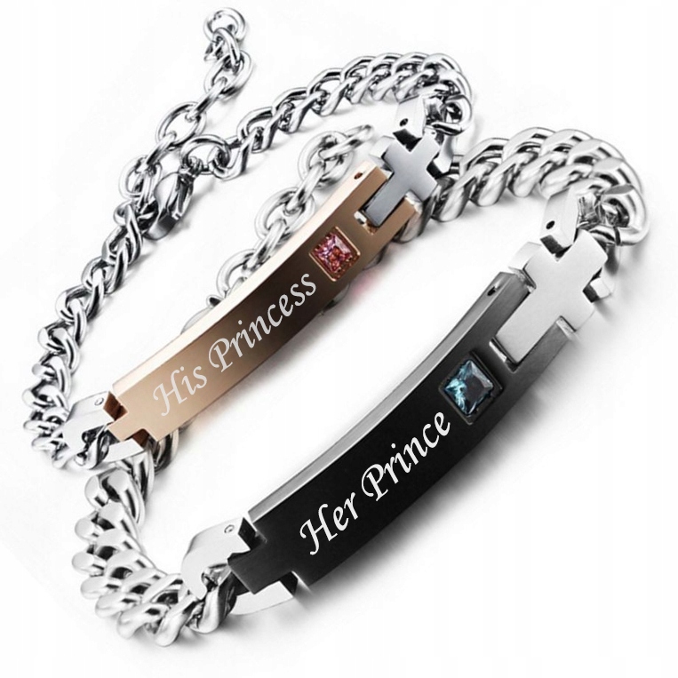 

Bransoletki Miłości Z Grawerem - Prince - Princess