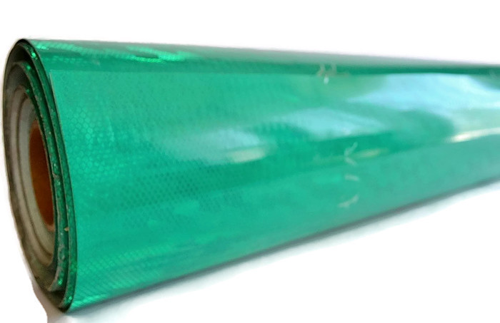 FOLIA ODBLASKOWA PLASTER MIODU GRUBA ZIELONA GREEN