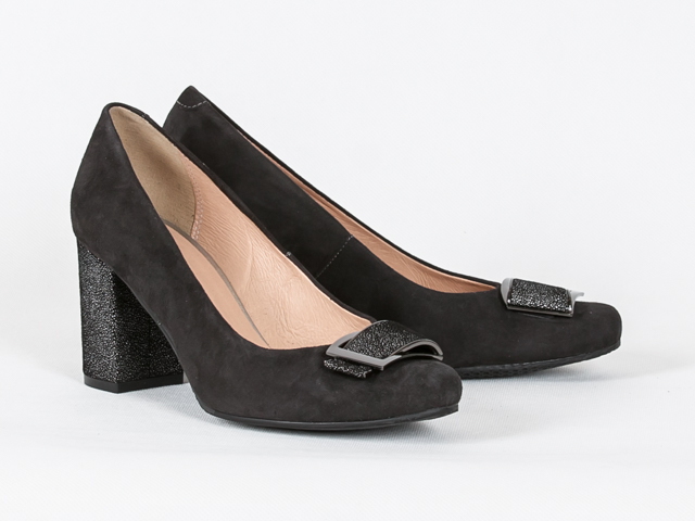 Grodecki 1182 lodičky Polské popelavé 40 Kůže