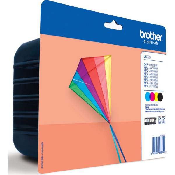 

4x tusz org. Brother LC-223 Cmyk J4120 J4420 J4620