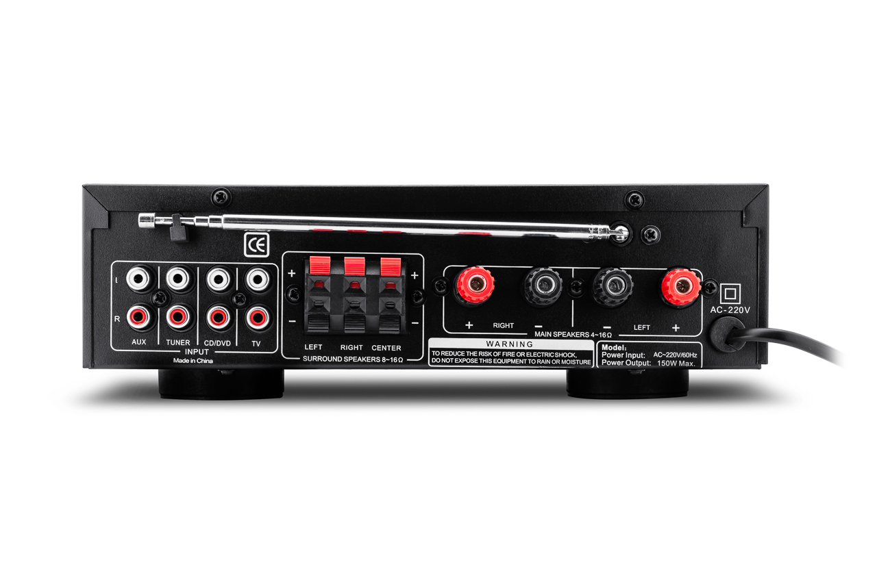 KOLUMNY ESTRADOWE 800W+ WZMACNIACZ BT FM 5 KANAŁÓW Moc znamionowa RMS 250 W