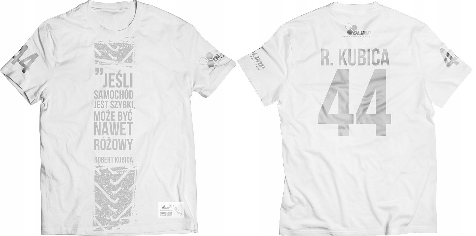 

T-Shirt Olimp Koszulka Robert Kubica Biała M