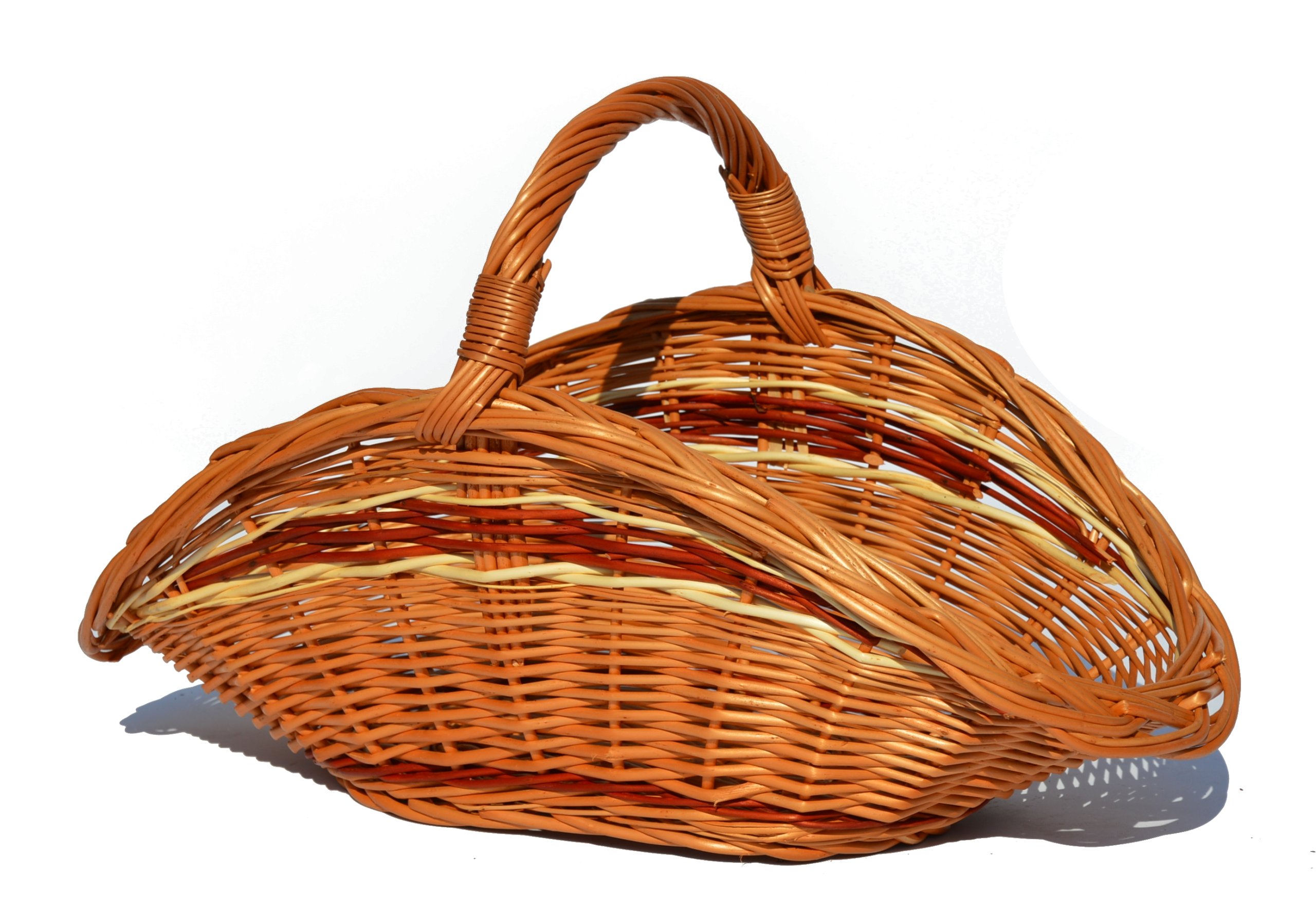 Proutěný koš na dřevo do krbu 56 cm Proutí