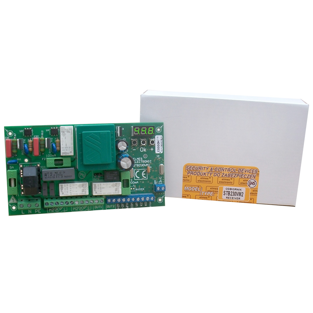 

STB230VM2 Sterownik Bramy 230VAC 1 i 2 Skrzydłowej