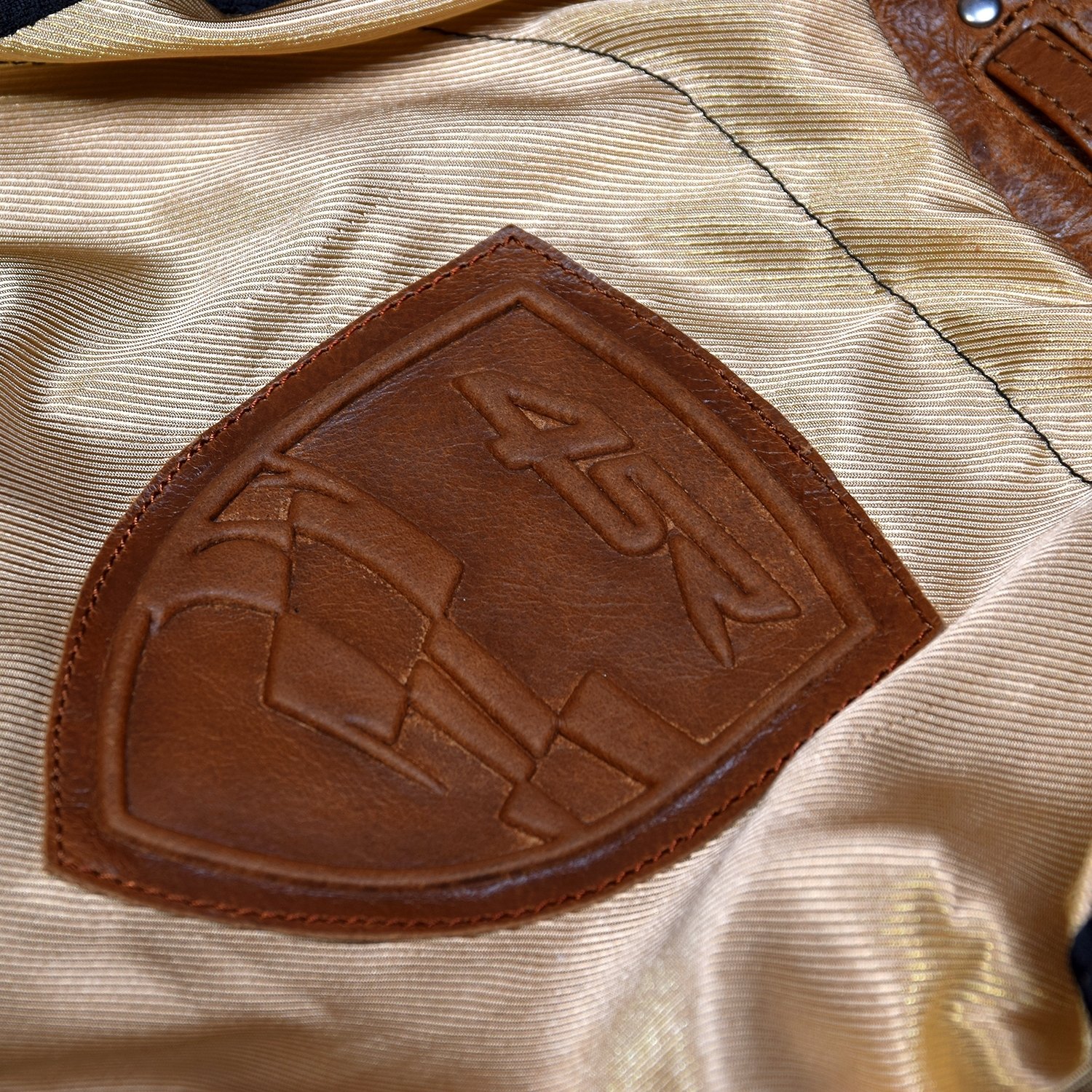 4SR SCRAMBLER COGNAC KURTKA SKÓRZANA BRĄZOWA 56 Materiał skóra