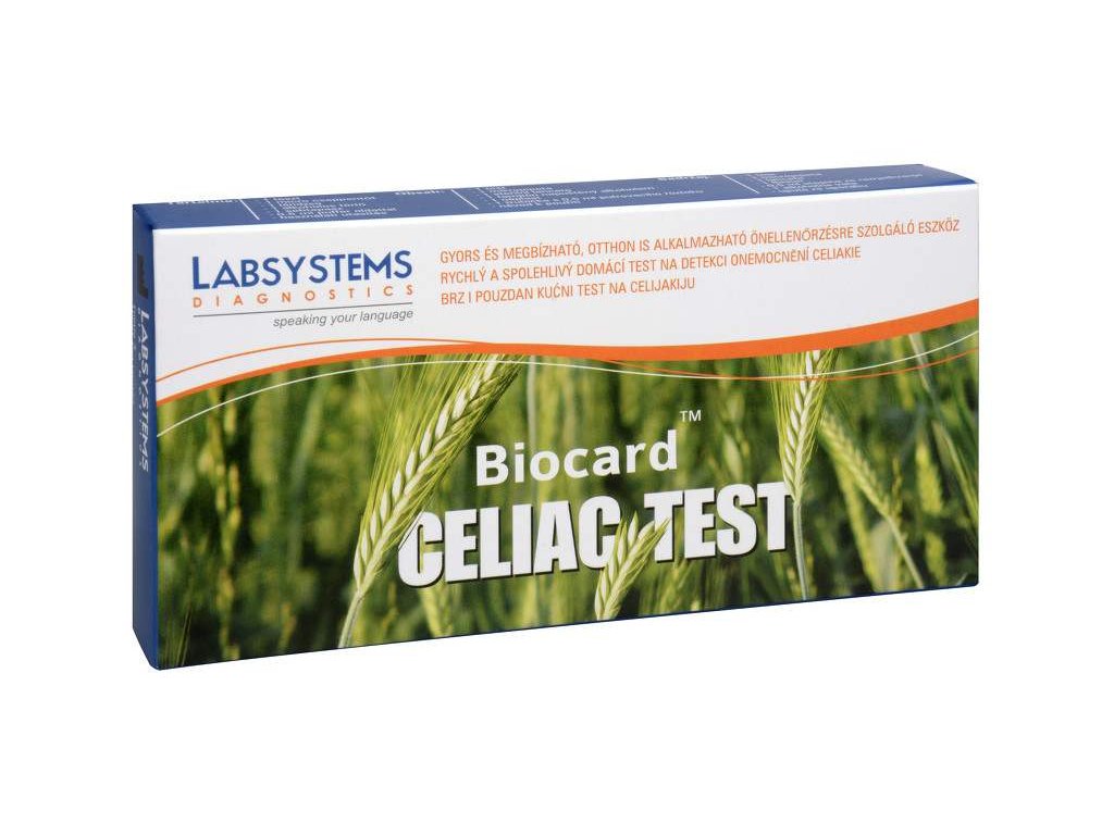 

Biocard Celiakia - Test na nietolerancje glutenu