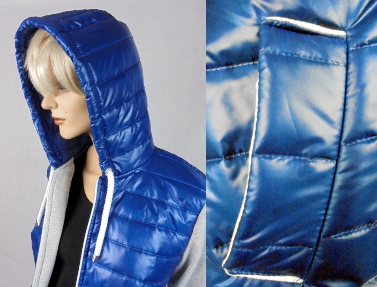 KURTKA PIKOWANA DRESOWE RĘKAWY KAPTUR XL 44 46 Materiał dominujący poliester