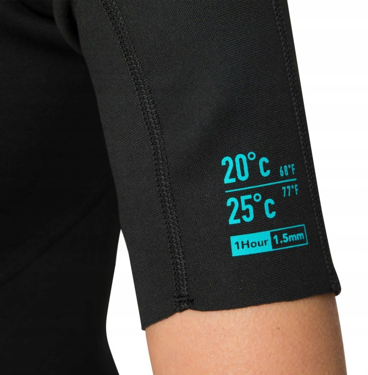 DAMSKA PIANKA NEOPRENOWA DO PŁYWANIA SURFINGU XL Kolor dominujący czarny