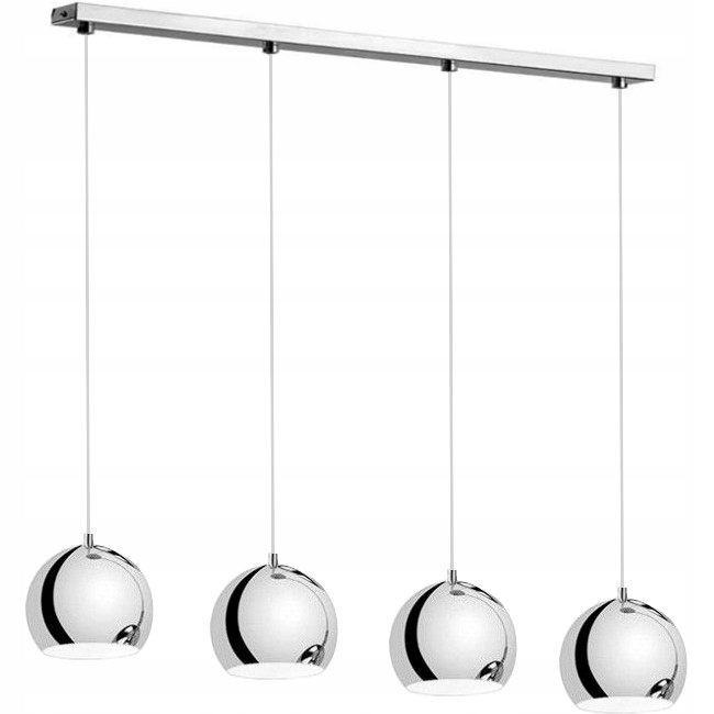 

Lampa Wisząca,,żyrandol Kula Chrom 2-201L