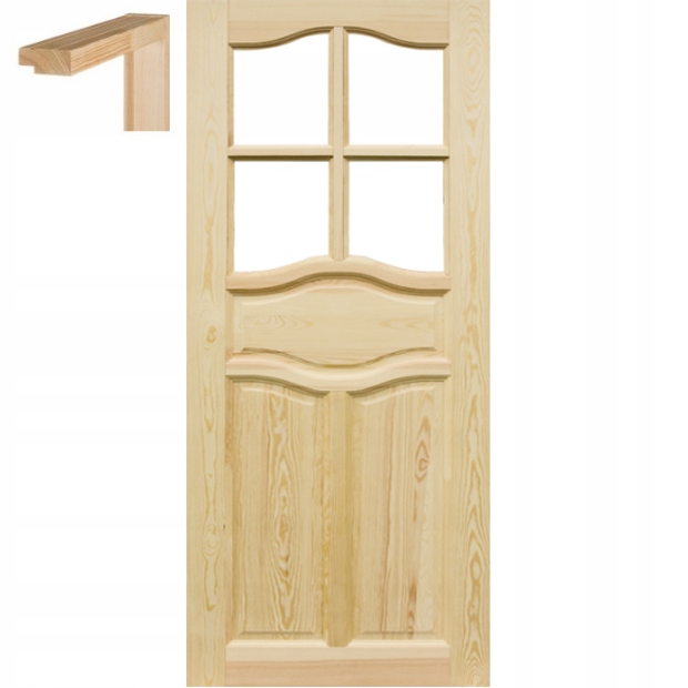 Dřevěné surové dveře 60 zárubeň Stolgen DL2