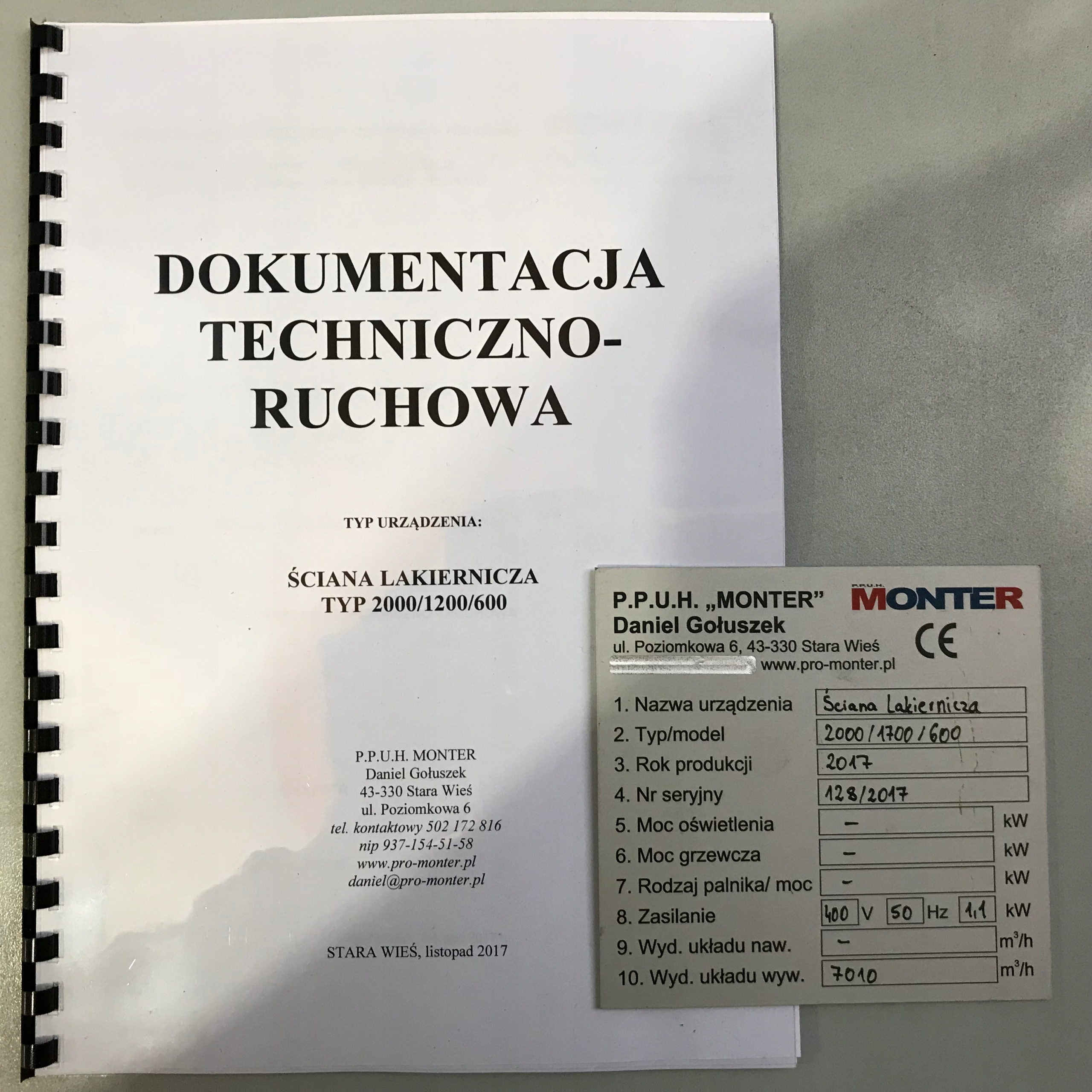 ŚCIANA LAKIERNICZA START 2000x1700 - FILTR MECHECHANICZNY Marka inny