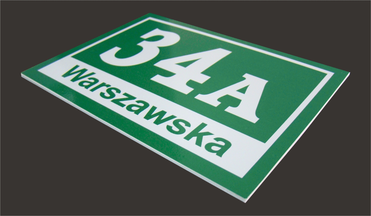 TABLICZKA ADRESOWA numer na dom PCV 30x40cm Wysokość produktu 30 cm