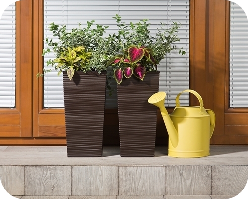 DONICZKA LAMELA FINEZJA DŁUTO30x30h57+WKŁAD CZARNA Kolor czarny