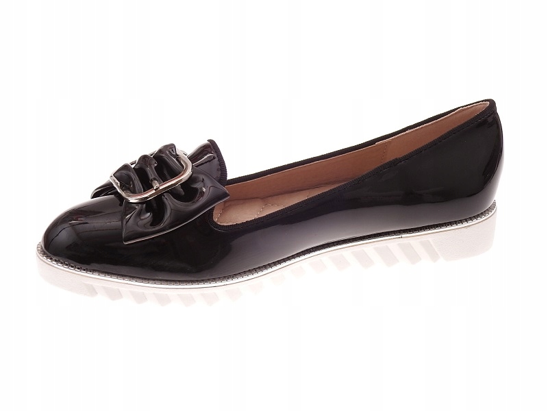 ELEGANCKIE PÓŁBUTY LAKIEROWANA OS116-1B Black r.38 Marka inna