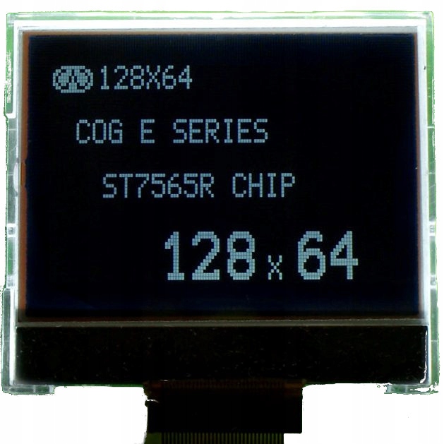 ART LCD grafické 128x64-E COG LED b/l-W/KK 3.3V