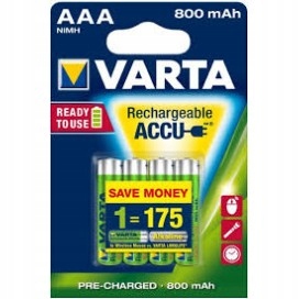 

4 x akumulator Varta Aaa R3 800 mAh bateria