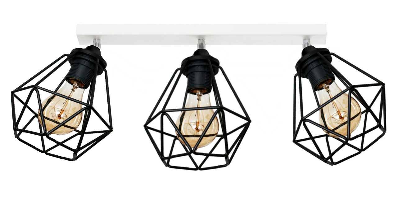 Stropní svítidlo nástěnné svítidlo Diamond 3 White lze použít s Led světlem