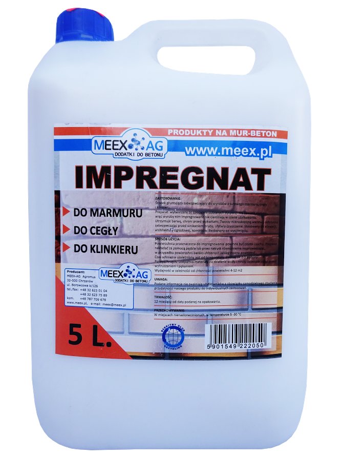 

Impregnat Do Klinkieru Cegły Marmuru 5L