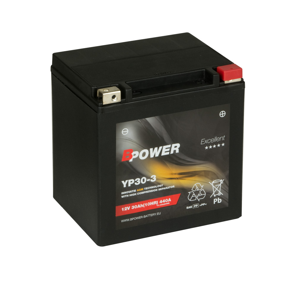 

Akumulator BPower YP30-3 30Ah 440A YB30-LB, YIX30L