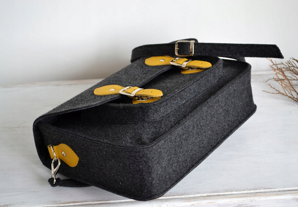 Aktówka filcowa 15 cali - Torba na laptopa 15 cali Płeć uniseks