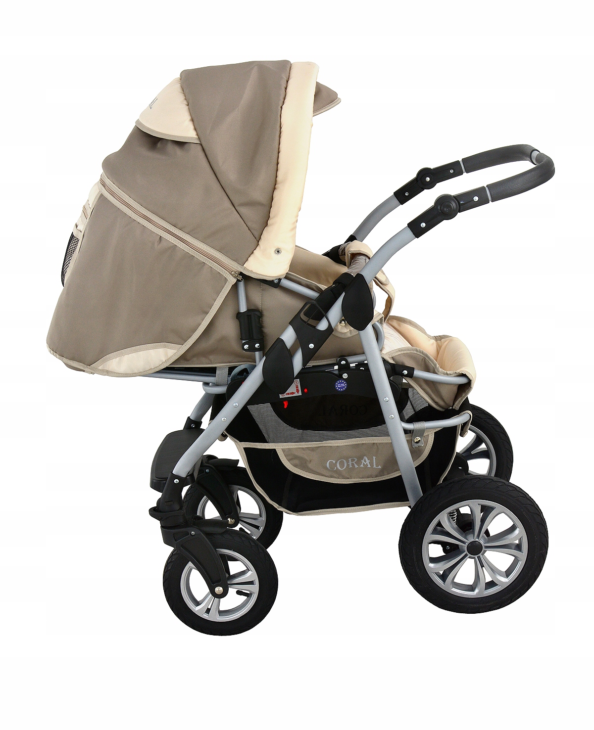 KRASNAL WÓZEK CORAL 3w1 GŁĘBOKI SPACER FOTELIK Rodzaj kół Pompowane