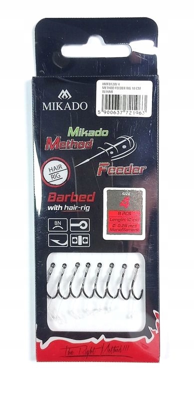 

Haczyki Z Przyponem Mikado Feeder nr.10 Włos żyłka