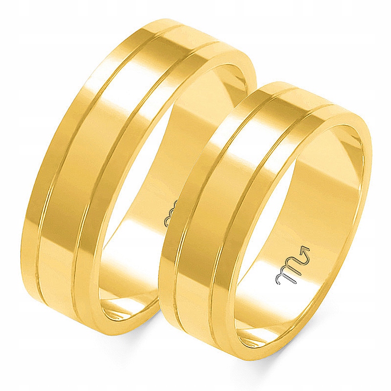 Zlaté Prsteny 14K 6 mm id A-205