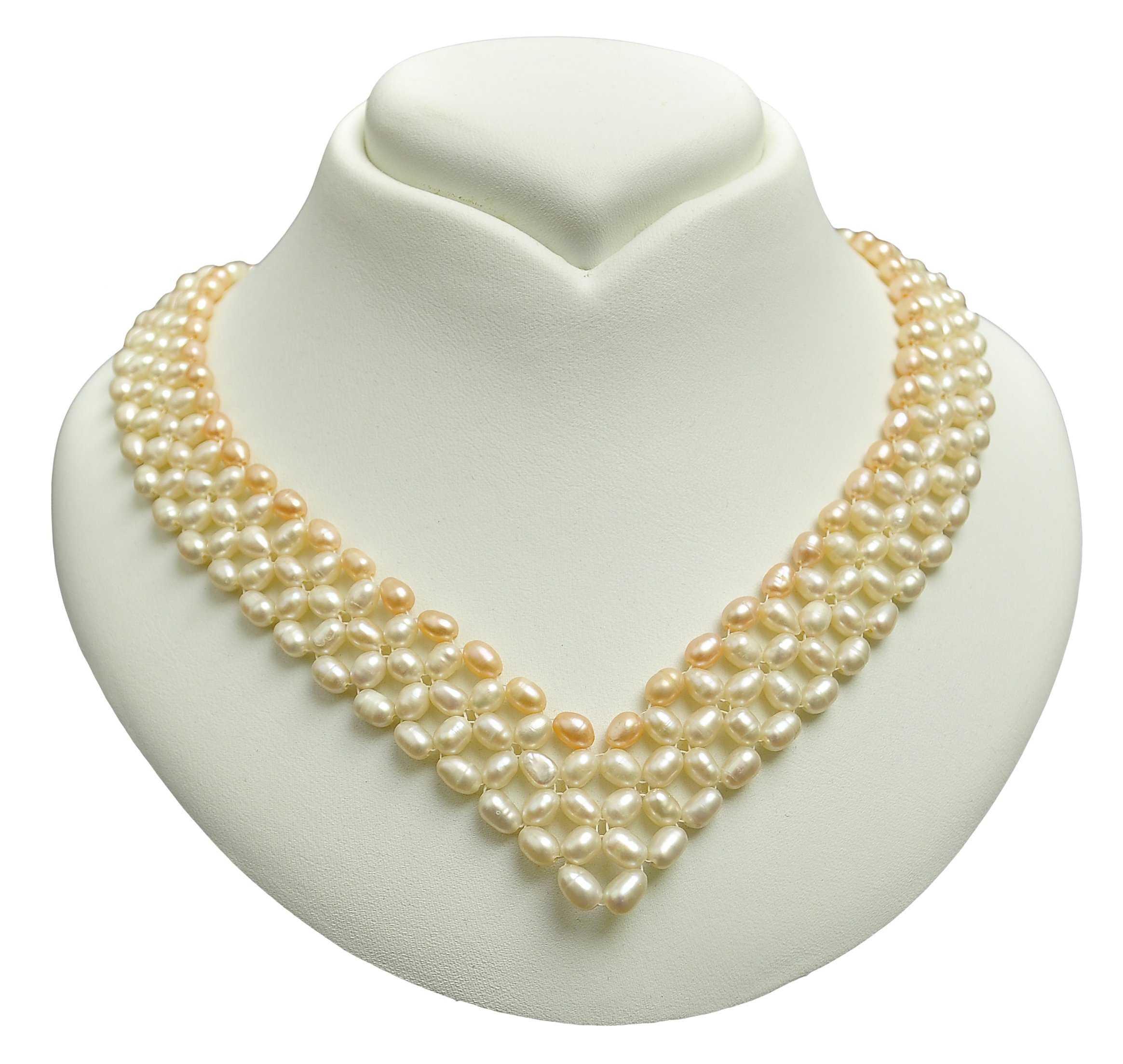 

Romantyczna Kolia - Naszyjnik Z Prawdziwych Pereł