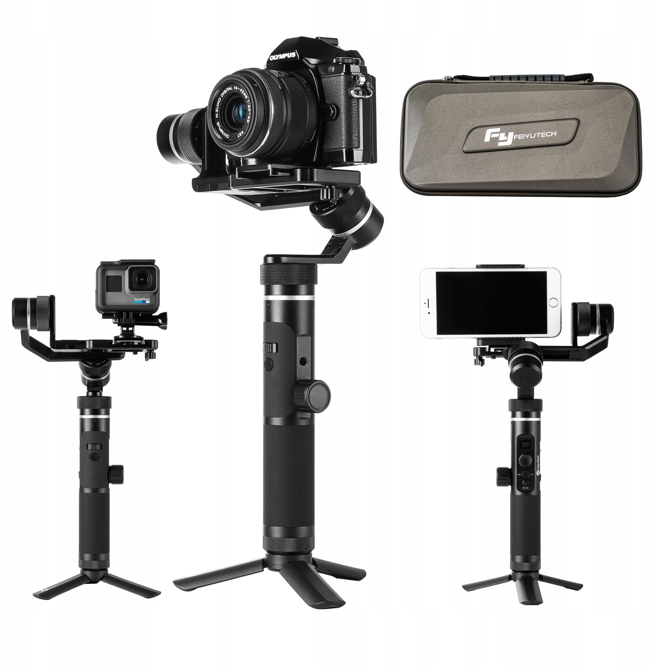 

Nowość Gimbal 3-osiowy Feiyu Tech G6 Plus Oled
