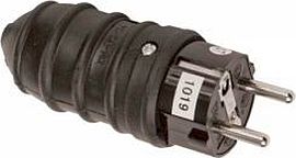 

Wtyczka gumowa 16A 2P+Z Uni-schuko IP44