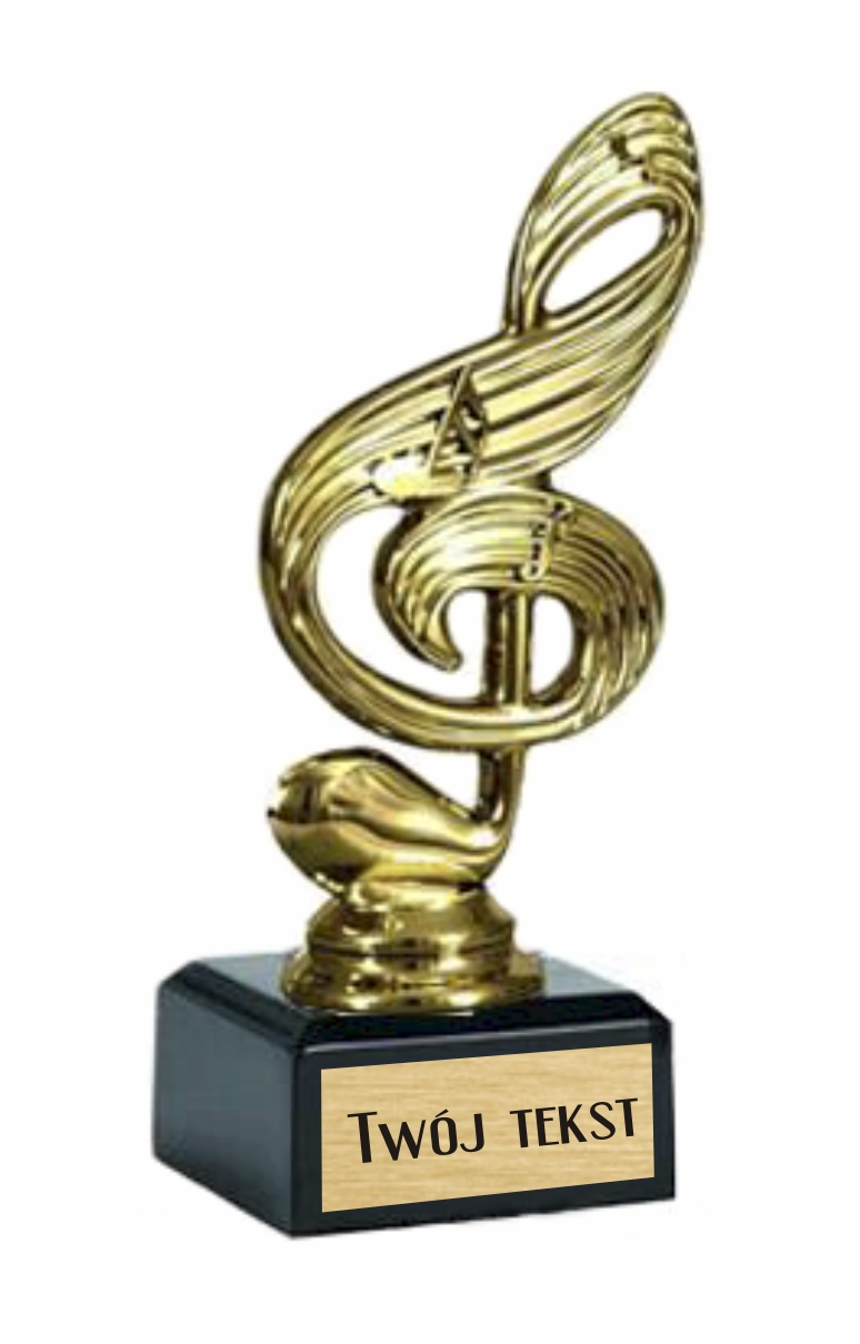 

Statuetka 15CM Figurka Muzyka Klucz Nuta + Grawer