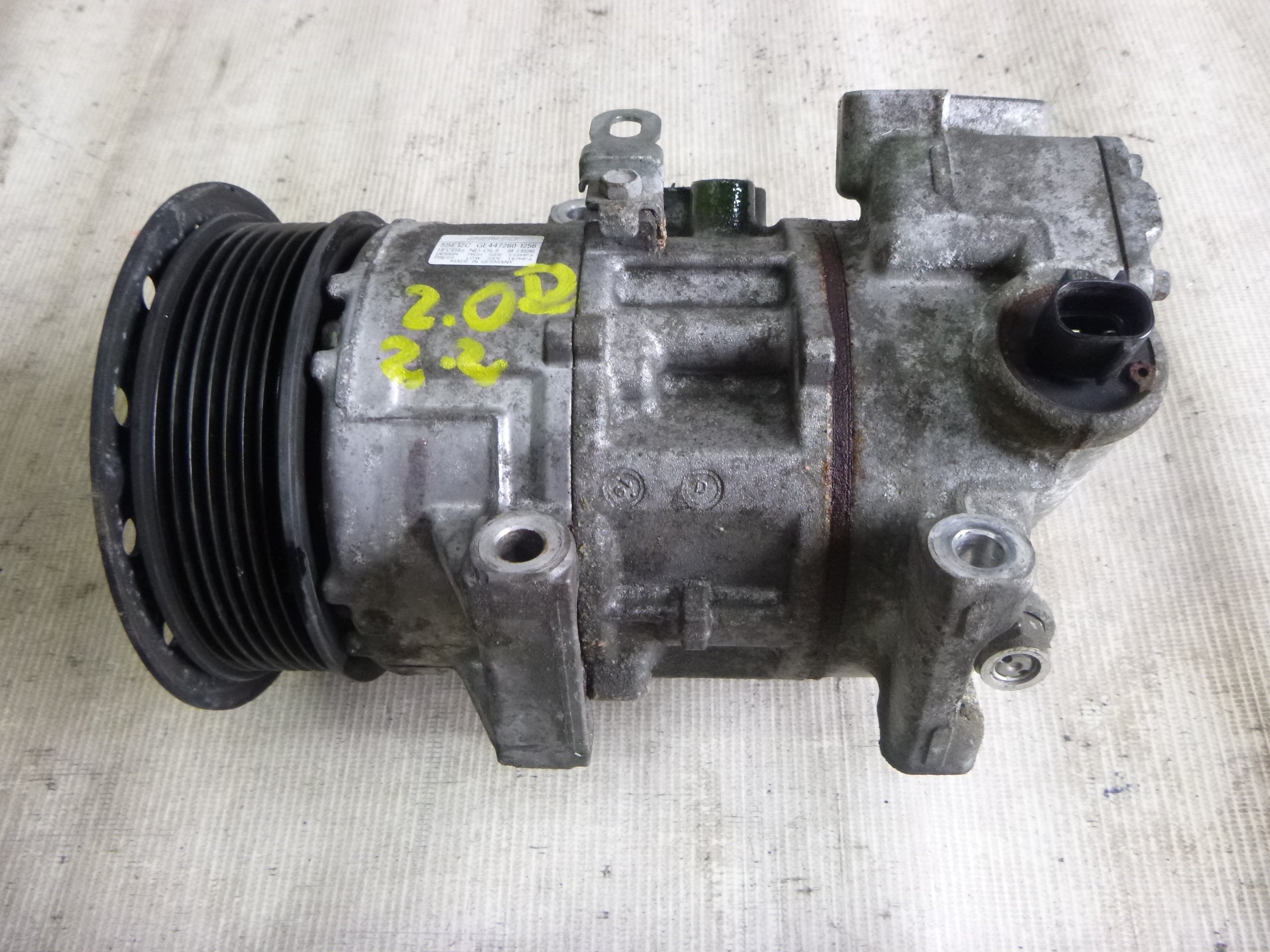 Sprężarka КОНДИЦІОНЕРА TOYOTA Ge447260 - 1256 5se12c Виробник запчастини Toyota OE foto 0