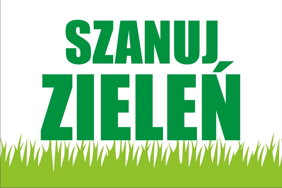 

Tabliczka Informacyjna Szanuj Zieleń 30x20 CM