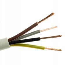 Przewód OMY 4x0,75 okrągły na metry biały